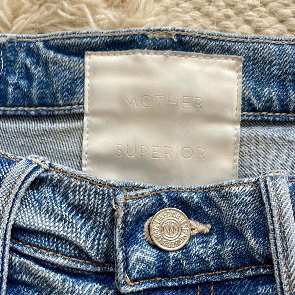 Mother The Insider Crop Step Fray Jeans - Picture 3 of 7